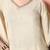 Off white viscose dola with kolkata handwork kurta set