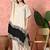 Off white viscose dola with kolkata handwork kurta set