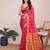 Pink weaving jari designer kota doriya saree with blouse piece