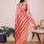 Peach weaving jari designer kota doriya saree with blouse piece