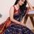 Blue weaving jari designer kota doriya saree with blouse piece