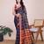 Blue weaving jari designer kota doriya saree with blouse piece