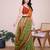 Green weaving jari designer kota doriya saree with blouse piece