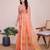 Orange weaving jari designer kota doriya saree with blouse piece