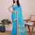 Blue weaving jari designer kota doriya saree with blouse piece