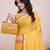 Yellow weaving jari designer kota doriya saree with blouse piece
