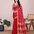 Red weaving jari designer kota doriya saree with blouse piece