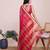 Pink weaving jari designer kota doriya saree with blouse piece