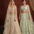 Cream Net Silk Bridal Wedding Lehenga with Heavy Embroidery Blouse