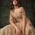 Peach Net Silk Wedding Lehenga with Heavy Handwork & Blouse