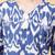 blue cotton printed & hand work co-ord set