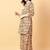 beige cotton printed & hand work co-ord set