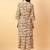 beige cotton printed & hand work co-ord set