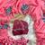 tabby silk hot pink floral printed saree with hand embroidery for women
