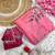 tabby silk hot pink floral printed saree with hand embroidery for women