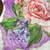 soft tabby silk lilac floral printed saree with hand embroidery