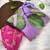 soft tabby silk lilac floral printed saree with hand embroidery