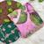 soft tabby silk pink floral printed saree with hand embroidery