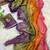 new ombre jimmi chho saree with diamond work purple