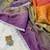 new ombre jimmi chho saree with diamond work purple