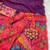 elegant purple digital printed saree with hand embroidery