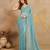 Art Silk Zarkan Work Saree with Unstitched Blouse Piece