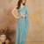Art Silk Zarkan Work Saree with Unstitched Blouse Piece
