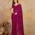 Geogette Embroidery Siroski Work Saree with Unstitched Blouse Piece