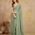 Geogette Embroidery Zarkan Work Saree with Unstitched Blouse Piece