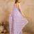 Chiffon Embroidery Zarkan Work Saree with Unstitched Blouse Piece