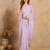 Chiffon Embroidery Zarkan Work Saree with Unstitched Blouse Piece