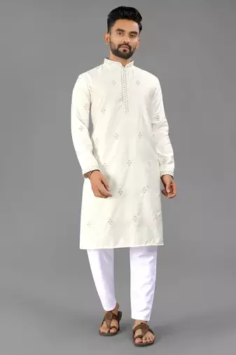 Classic designer soft cotton kurta for men's
