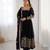 Black Elegant Embroidered Sequence Designer Anarkali Three Piece Set