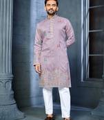 Trendy daaman concept cotton kurta-pyjama for men's