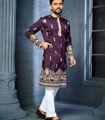 Trendy daaman concept cotton kurta-pyjama for men's