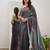 Tissue Cotton Handloom Saree with Printed Unstitched Blouse Piece