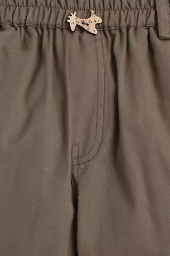 Brown cotton printed jogger for boys