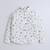 White cotton printed shirt for boys