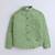 Green cotton printed shirt for boys
