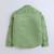 Green cotton printed shirt for boys