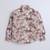 Brown cotton printed shirt for boys