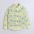 Yellow cotton printed shirt for boys