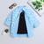 Blue cotton printed shirt for boys