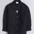Black cotton printed shirt for boys