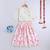 Pink cotton printed lehnga choli for girls