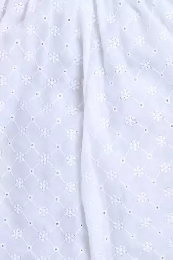 Blue cotton printed top and pant set for girls