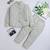 Blue cotton printed shirt and pant set for boys