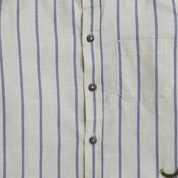 Blue cotton printed shirt and pant set for boys 4
