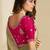 Green embroidery and glitter cords fendi fabric saree with embroidered silk blouse fabric