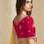 Yellow embroidery and glitter cords fendi fabric saree with embroidered silk blouse fabric